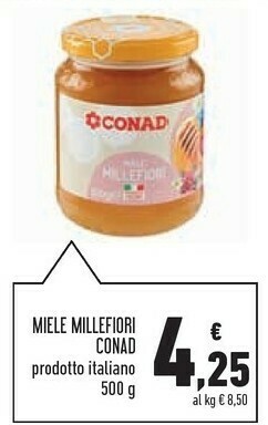 Conad Superstore Conad - Miele Millefiori 500 G(ml) offerta