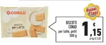 Conad Superstore Conad - Biscotti Per Latte 500 G(ml) offerta