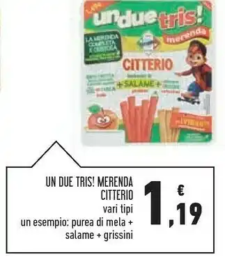 Conad Superstore Citterio Un Due Tris Merenda offerta
