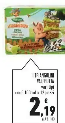 Conad Superstore Valfrutta Valfrutta - I Triangolini Pera Succo e Polpa 1200 g(ml) offerta