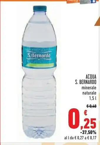 Conad S. bernardo Acqua Minerale Naturale offerta