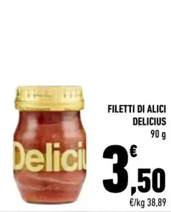 Conad FILETTI DI ALICI DELICIUS 90 g offerta