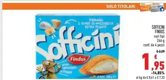 Conad Findus Sofficini Formaggi Più Mozzarella 266 G(ml) offerta