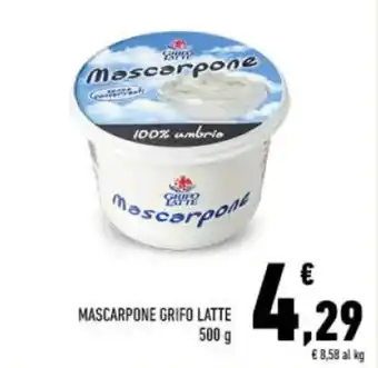Conad MASCARPONE GRIFO LATTE 500 g offerta