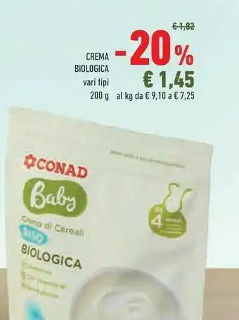 Conad Conad Baby Crema Biologica offerta