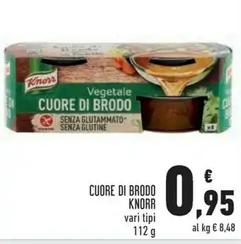 Conad Knorr Cuore Di Brodo Manzo 112 G(ml) offerta