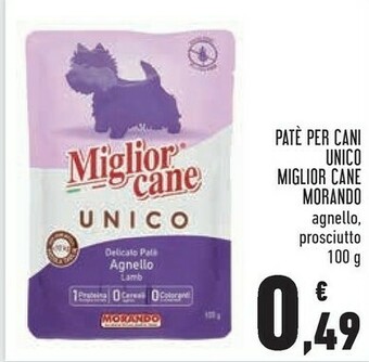 Conad Morando Patè Per Cani Unico Miglior Cane offerta