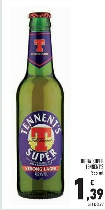 Conad Superstore Tennent's Birra Super offerta
