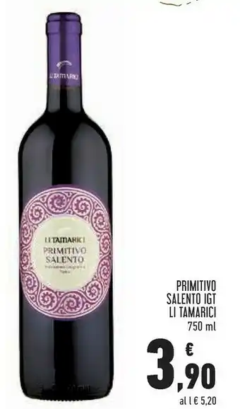Li tamarici Primitivo Salento 750 G(ml)