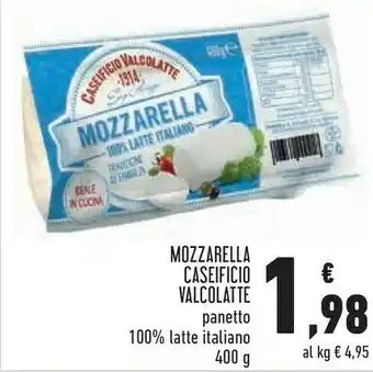 Conad Superstore Caseificio valcolatte Mozzarella Panetto 100% Latte Italiano offerta
