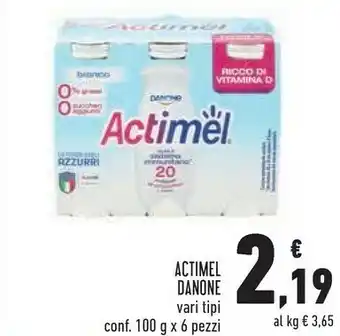 Conad Superstore Danone Actimel Agrumi 600 G(ml) offerta