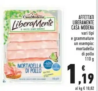 Conad Superstore Casa Modena Mortadella Di Pollo LiberaMente 110 G(ml) offerta