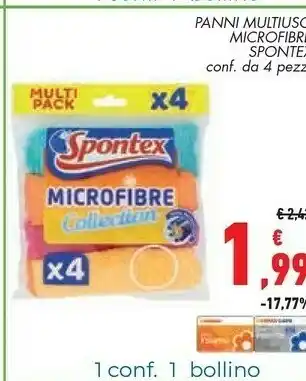 Conad Superstore Spontex Panni Multiuso Microfibre offerta