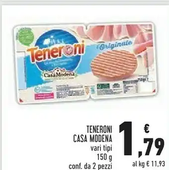 Conad Superstore Casa Modena Teneroni Mozzarella 150 G(ml) offerta