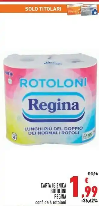 Conad Superstore Regina Carta Igienica 4 Rotoloni offerta