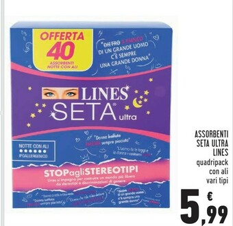 Conad Lines Seta Ultra Assorbenti offerta