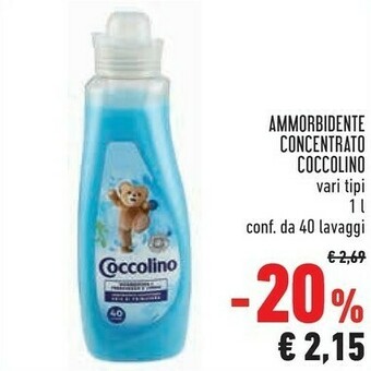 Conad Coccolino Ammorbidente Concentrato offerta