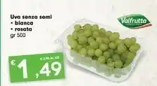 Despar Valfrutta Uva Bianca Senza Semi 500g offerta