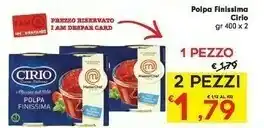 Despar Cirio Polpa Finissima 800 G offerta