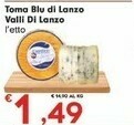 Despar Valli Di Lanzo Toma Blu Di Lanzo offerta