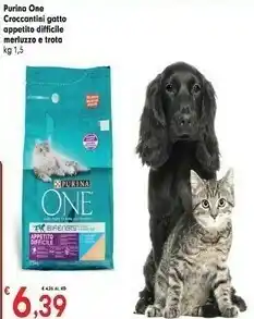 Despar Purina One Croccantini Gatto Appetito Difficile Merluzzo E Trota offerta