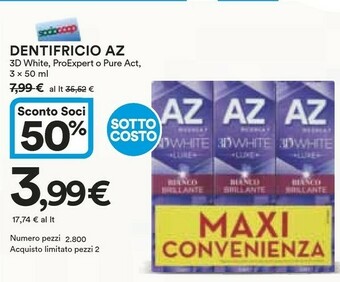 Ipercoop Az Dentifricio offerta
