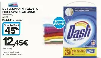 Ipercoop Dash Detersivo in polvere offerta