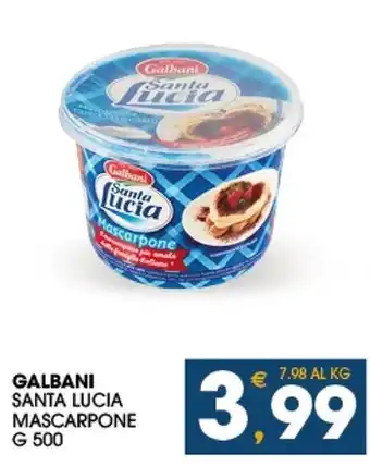 SeBón Supermercati Galbani santa lucia mascarpone offerta