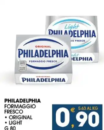 SeBón Supermercati Philadelphia formaggio fresco offerta