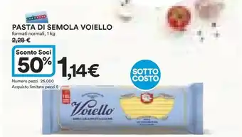 Ipercoop Voiello Pasta di semola offerta