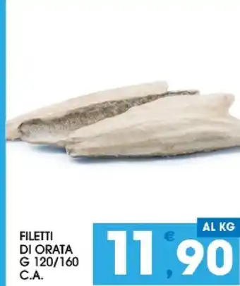 SeBón Supermercati Filetti di orata offerta