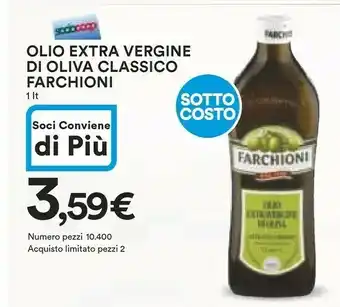 Ipercoop Farchioni Olio extravergine di oliva offerta