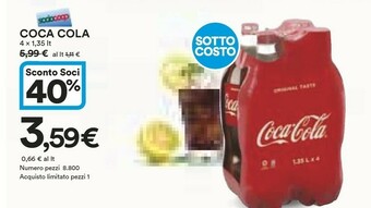 Ipercoop Coca Cola Coca cola zero offerta