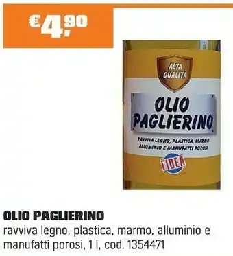 OBI OLIO PAGLIERINO offerta