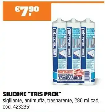 SILICONE “TRIS PACK”