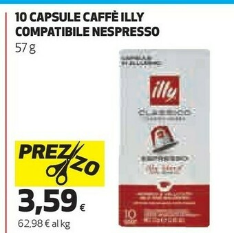 Coop Illy 10 Capsule Caffe Compatibile Nespresso offerta