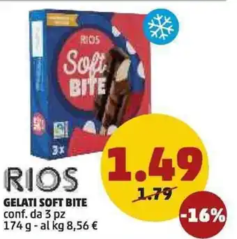 PENNY Rios Gelati Soft Bite 3pz 174g offerta