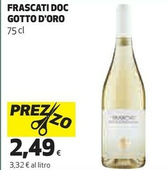 Coop Gotto d'Oro - Frascati 750 g(ml) offerta