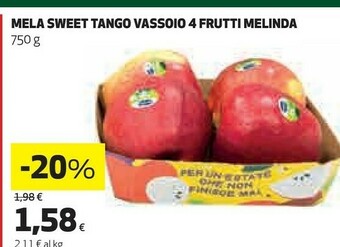 Coop Melinda Mela Sweet Tango Vassoio 4 Frutti offerta