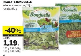 Coop Bonduelle Le Tenere Insalatine offerta
