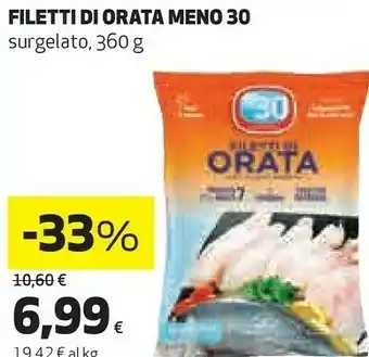 Coop Meno 30 - Filetti Di Orata offerta