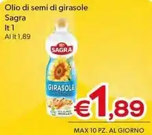 MAX Supermercati Sagra olio di semi di girasole offerta