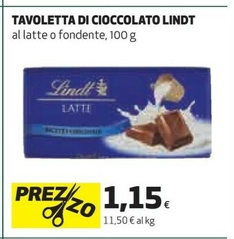 Coop Lindt 678017 Confezione Di Cioccolato 100 G offerta