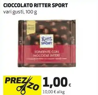 Coop Ritter sport Cioccolato Alpenmilch offerta