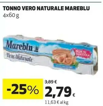 Coop Mareblu Tonno Al Naturale 240 G(ml) offerta