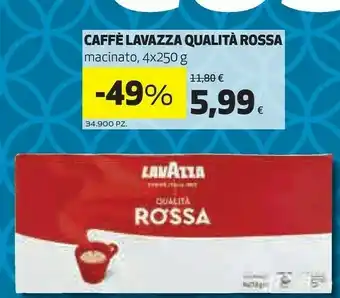 Coop Lavazza Caffe Qualita Rossa Macinato offerta