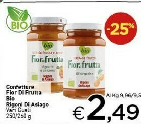 Crai Rigoni di Asiago - Confettura FiorDiFrutta Lamponi 250 g(ml) offerta