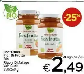 Crai Rigoni di Asiago - Confettura FiorDiFrutta Lamponi 250 g(ml) offerta