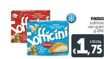 Deco Supermercati Findus Sofficini Spinaci Mozzarella 266 G(ml) offerta
