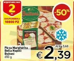 Crai Buitoni Pizza Margherita Bella Napoli offerta